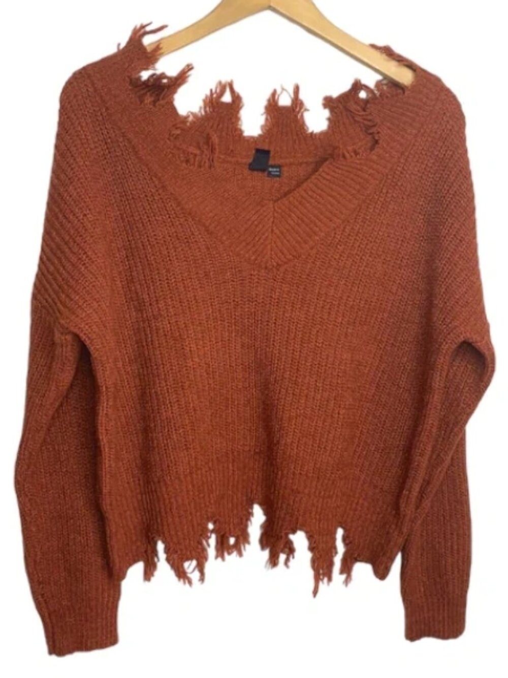 Windsor Rust Distressed Sweater